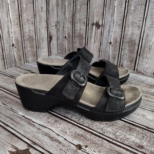 Dansko | "Sophie" Black Strappy Sandals Sz 10